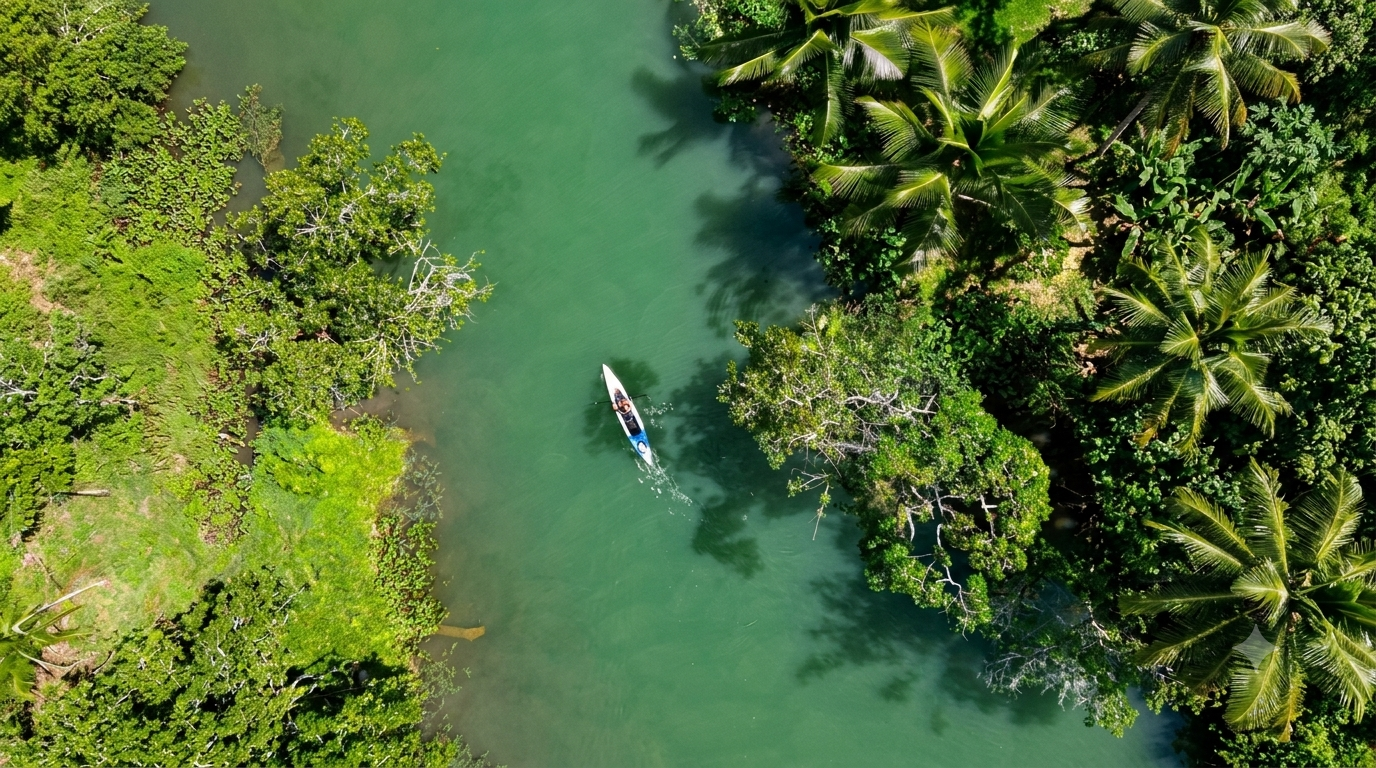 Río Dulce desde arriba