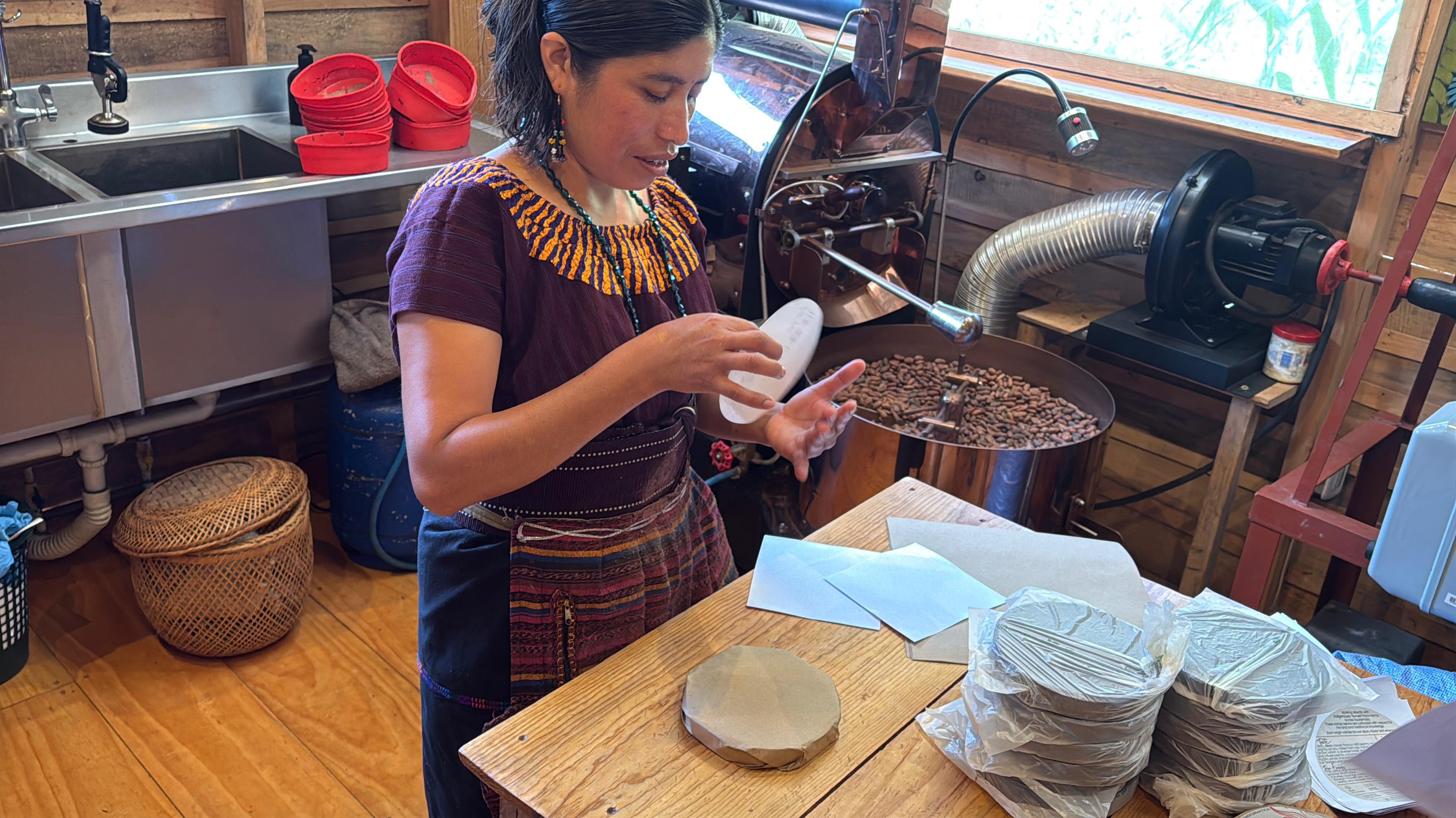 Ceremonial cacao preparation